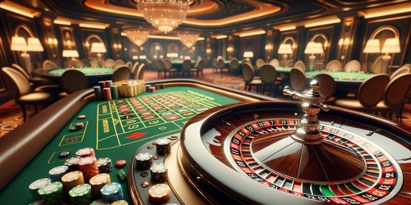 Sảnh lớn cung cấp các trò chơi trong casino